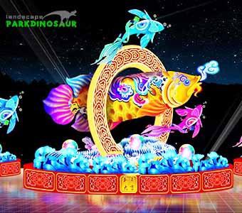 Parkok megvilágítása fesztivállámpásokkal